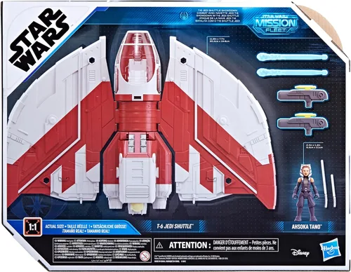 Miniatura 13 de STAR WARS Mission Fleet T-6 Jedi Shuttle, juego de figuras de acción Ahsoka a escala de 2.5 pulgadas, barcos, juguetes para niños y niñas de 4 años