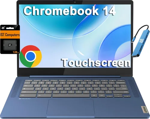 Miniatura 14 de Lenovo IdeaPad 3i Chromebook, pantalla FHD de 15.6", Intel Celeron N4500, 8 GB de RAM, 64 GB eMMC, 1920 x 1080 px, cámara de 720p, Chrome OS, azul