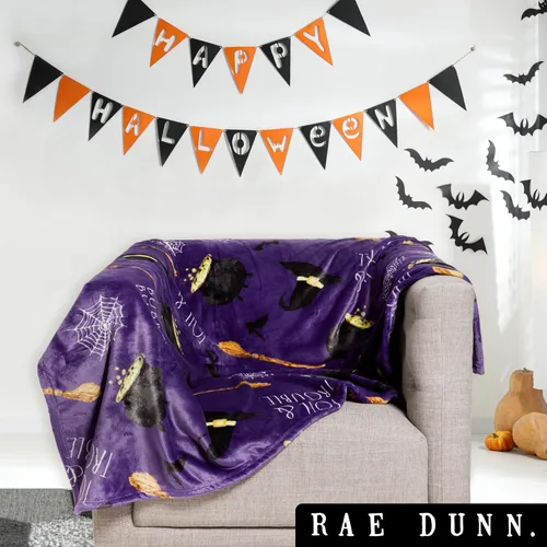 Miniatura 7 de Rae Dunn Manta suave y decorativa para cama o sofá, mantas acogedoras para sofá, manta de felpa suave con burbujas bordadas, 50 x 70 pulgadas