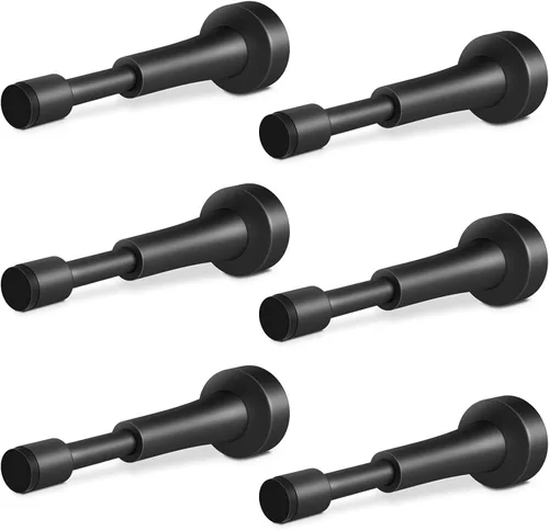 Miniatura 21 de 3 topes de puerta de resorte para pared, tope de puerta de 4.33 pulgadas para parte inferior de la puerta, topes de puerta de aluminio con punta