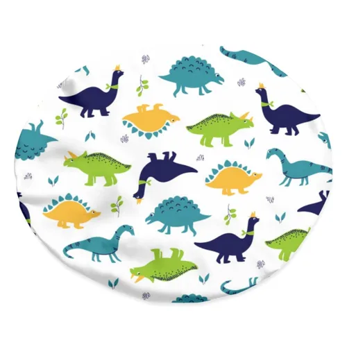 Miniatura 4 de Babrukda Gorro de satén para dormir, gorro de noche para niños, Dinosaurio
