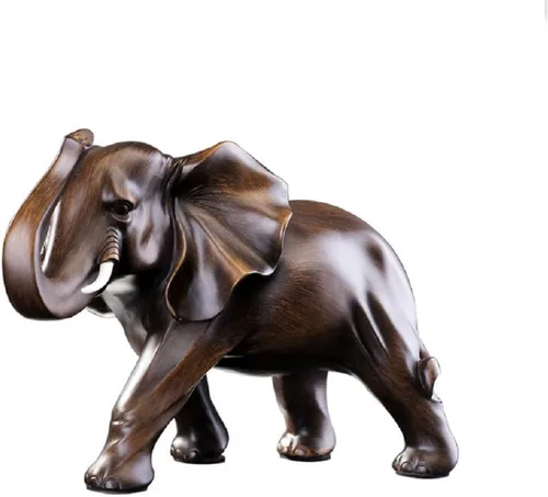 Estatua de elefante, riqueza, figura de la suerte, decoración del hogar, escultura de elefante, regalo