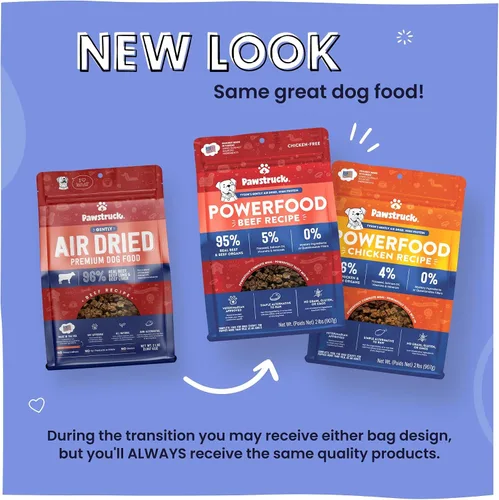 Miniatura 2 de Pawstruck Alimento para perros secado al aire con carne de res real, sin granos, fabricado en Estados Unidos, sin OMG y recomendado por