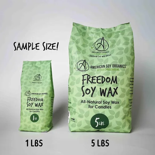 Miniatura 5 de American Soy Organics - Cuentas de cera de soja Freedom de 1 libra para hacer velas - Cuentas de cera para microondas - Suministros prémium