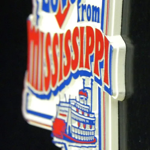 Miniatura 3 de Imán Vintage State Love from Texas por Classic Magnets, recuerdos coleccionables de goma 3D estilo vintage y regalos fabricados en los Estados