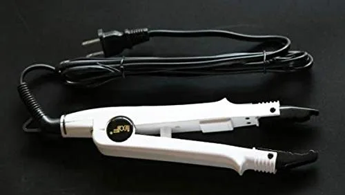 Miniatura 4 de JR611-White-A Set" - Herramienta de termostato de extensión de cabello de fusión PTC sin rastro, alicates de calefacción, conector de hierro