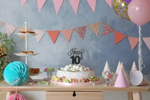 Miniatura 6 de LINGTEER - Decoración para pastel con texto "Happy Birthday 100", color negro