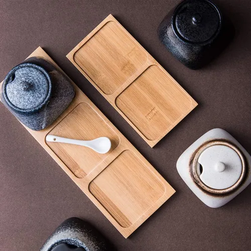 Miniatura 7 de Cabilock Azucarero japonés de cerámica, recipiente de condimento vintage, tarro de almacenamiento de sal con tapa y cuchara para cocina, Moca