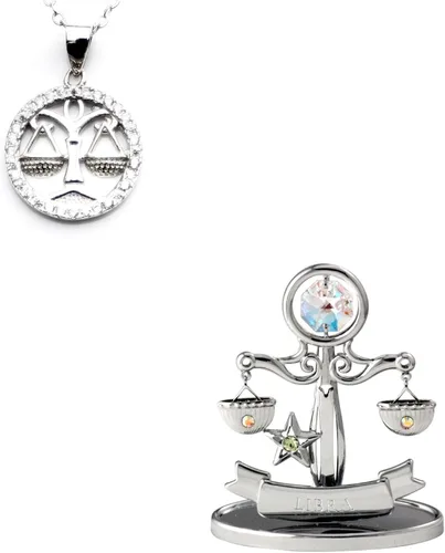 Miniatura 44 de CRYSTOCRAFT Regalo de sagitario, adorno de constelación con cristal austriaco, adorno de cristal de signo del zodiaco, colección de decoración