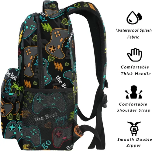 Miniatura 5 de Mochila para Libros, Mochila de Día, Mochila de Viaje, Mochila para Senderismo, Camping, Escuela, Mochila para Laptop, Mediana, Mochilas Daypack