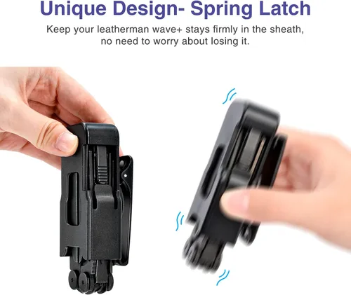 Miniatura 3 de iGuerburn Funda de rotación de 360° para LEATHERMAN Wave & Wave Plus +, soporte para estuche Wave Plus, funda con clip de cinturón Leatherman
