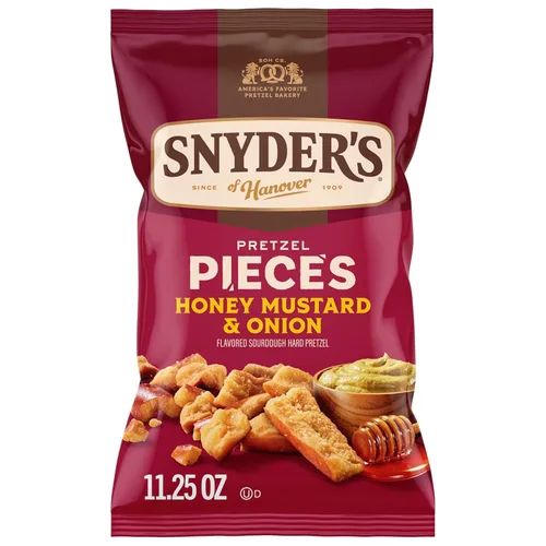 Miniatura 8 de Snyder's of Hanover Piezas de pretzel, miel mostaza y cebolla, 3.25 oz, 6