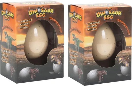 Miniatura 2 de Juguete novedoso para niños, diseño de dinosaurio sorpresa en crecimiento, paquete de 2