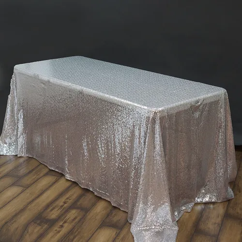 Miniatura 4 de BalsaCircle - Mantel rectangular de 90 x 132 pulgadas para bodas, fiestas, pasteles, postres, eventos, mantelería