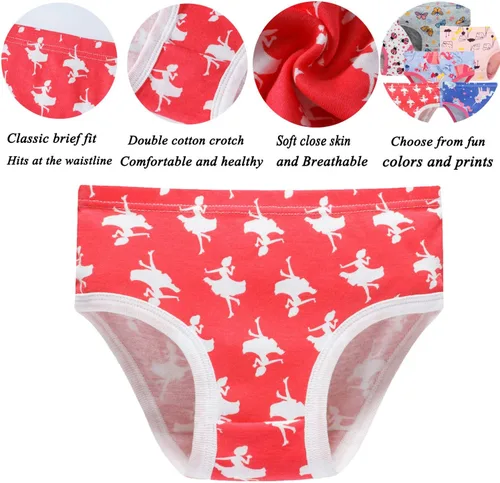 Miniatura 2 de Sladatona Ropa interior suave para niñas pequeñas, bragas transpirables y cómodas
