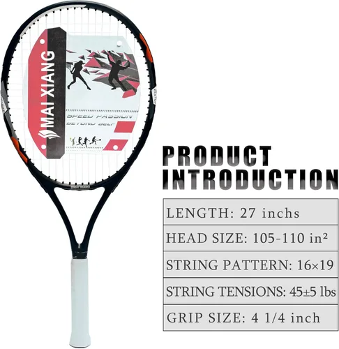 Miniatura 3 de Raquetas de tenis de 27 '' para adultos ZESTUP30MP raqueta de tenis de aleación de aluminio de carbono raquetas de tenis