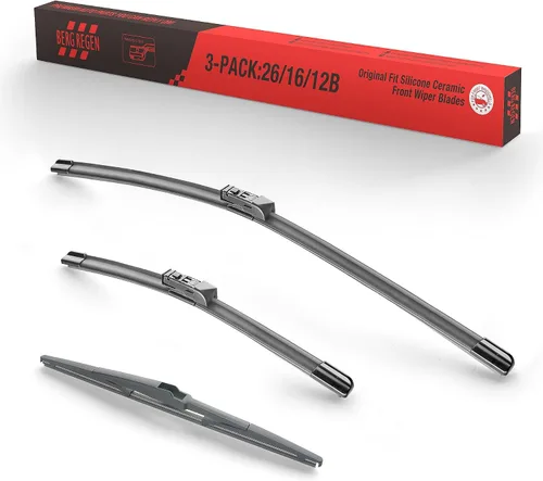Miniatura 8 de BERG REGEN - Repuesto para limpiaparabrisas de silicona de 16, 14 y 14 pulgadas para Toyota FJ Cruiser 2007-2014, hojas para todo tipo de clima