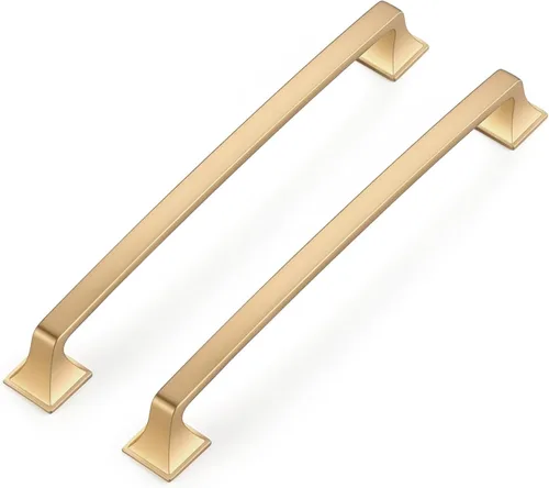 Miniatura 15 de Ravinte Paquete de 1 Tiradores de Arco Cuadrados Sólidos de 3 Pulgadas para Gabinetes de Cocina, Manijas de Gabinetes de Cocina Bronce Champán