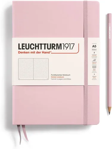 Miniatura 43 de LEUCHTTURM1917 - Cuaderno de tapa dura mediano A5 con 251 páginas numeradas para escritura y diario (verde menta, con puntos)