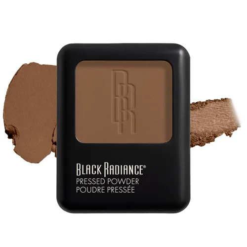 Miniatura 23 de Black Radiance Polvo prensado, acabado mate rico en pigmentos para tonos de piel claros, compacto absorbente de aceite con espejo y esponja