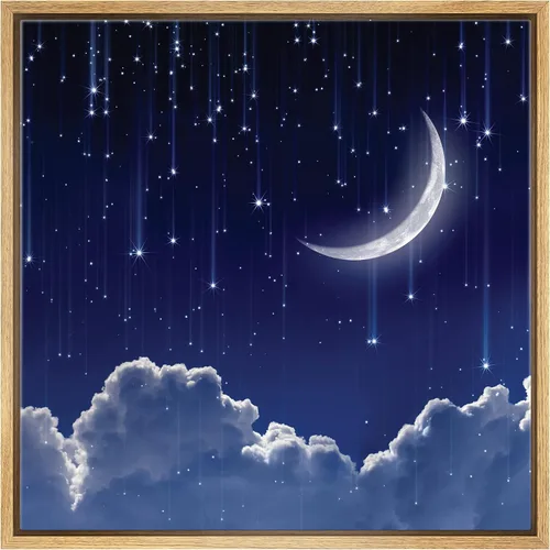 Miniatura 78 de Lienzo decorativo con diseño de un hermoso paisaje, para la decoración del hogar, The Cosmic Cloud, 12" x 12