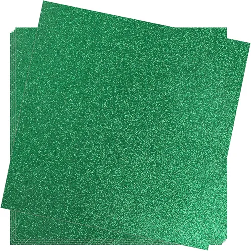 Miniatura 10 de Crafasso Cartulina con purpurina pesada y de alta calidad, 12 x 12 pulgadas, 15 hojas, color dorado