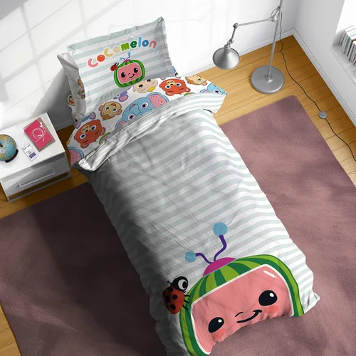 Miniatura 15 de Sunny Side Up Bluey & Friends - Juego de edredón tamaño completo, ropa de cama infantil de 7 piezas, incluye edredón, sábanas y funda de almohada