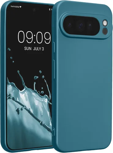 Miniatura 94 de kwmobile Funda compatible con Google Pixel 9 Pro - Funda protectora delgada de TPU para teléfono - Acabado mate suave - Negro mate