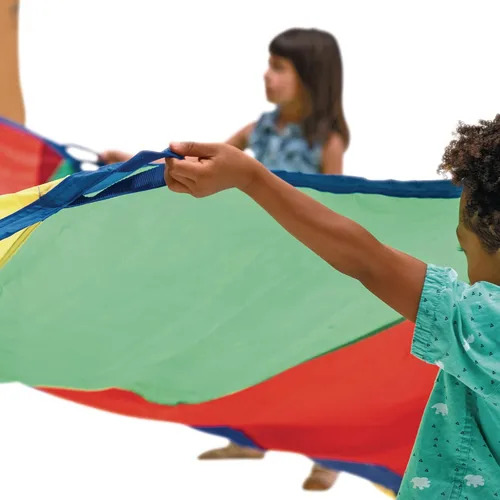 Miniatura 3 de Excellerations Brawny - Paracaídas de 6 pies para niños con 8 asas, juguete para niños, paracaídas de gimnasio