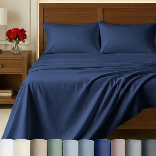 Miniatura 10 de California Design Den Sábanas de Cama 100% Algodón Egipcio - Juego de Sábanas King de Lujo Auténtico Certificado con Bolsillos Profundos, Satén