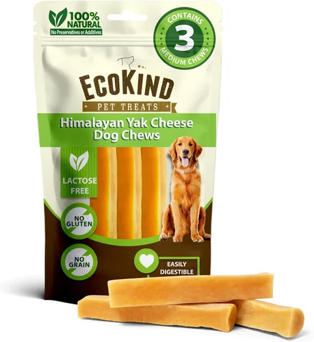 Miniatura 9 de EcoKind Premium Gold Yak Cheese - Masticables para perros del Himalaya, golosinas saludables para perros pequeños, con alto contenido de proteínas