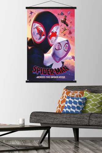 Miniatura 2 de Trends International Marvel Spider-Man: Across The Spider-Verse - Póster de pared de una hoja de máscaras, 22.37 x 34.00 pulgadas, impresión premium