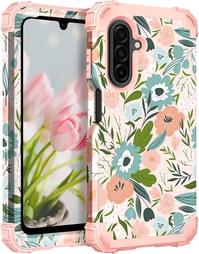 Miniatura 97 de Hocase Funda para Galaxy A37 5G, protección resistente a prueba de golpes, parachoques de goma de silicona suave+funda protectora híbrida