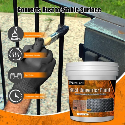 Miniatura 2 de Pintura para Metal, Convertidor de Óxido y Imprimación de Metal 34.8 oz – Recubrimiento Anti-Óxido, Pintura Antioxidante Encapsuladora para Máximo
