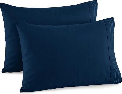 Miniatura 17 de Elegant Comfort Juego de fundas de almohada de 2 piezas de calidad hotelera, lujosas y suaves fundas de almohada de calidad egipcia de 1500 hilos