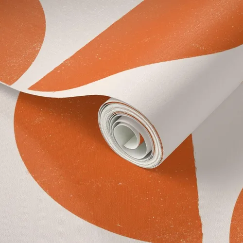 Miniatura 2 de Despegar y pegar papel tapiz Muestras - Mod Shapes Retro Geométrico Gran Escala Bold MCM Minimalismo Papel pintado personalizado extraíble por