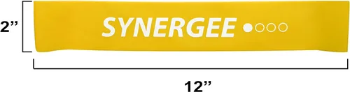 Miniatura 2 de Synergee Mini bandas de resistencia para ejercicio físico que funcionan mejor cuando entrenas en casa o en el gimnasio b) Paquete de 10 amarillos