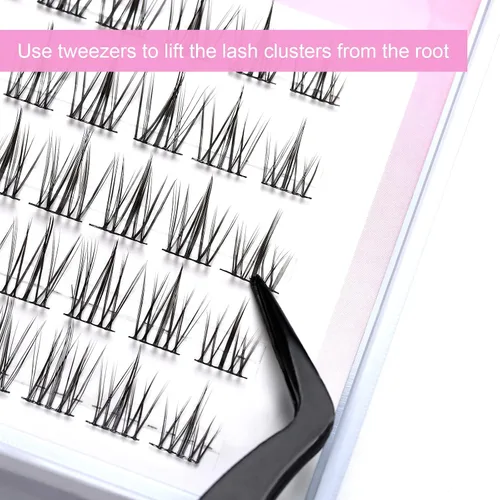 Miniatura 2 de Pestañas de manga de aspecto natural, pestañas individuales de anime, pestañas postizas de anime japonés para cosplay, reutilizables, parecen Girasol
