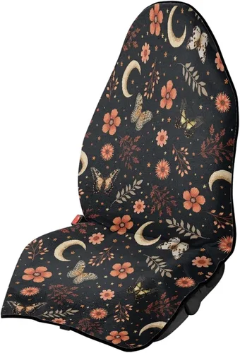 Miniatura 50 de Fundas de Asiento de Coche con Diseño de Sudadera de Girasol y Bandera Estadounidense para Coche, Camión, SUVs, Protector de Asiento Impermeable