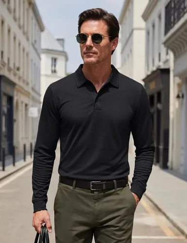 Miniatura 5 de MAGNIVIT Camisas Polo para Hombre de Manga Larga, de Secado Rápido, Rendimiento Militar, Táctico, para Combate del Ejército