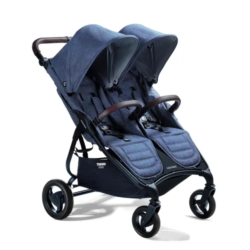 Miniatura 9 de Valco Baby - Trend Duo Double - Cochecito doble lado a lado para recién nacido y niño pequeño - Plegable compacto fácil, reclinación multiposición