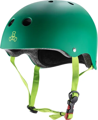 Triple Eight Casco de bicicleta y monopatín con doble certificación Kelly Verde Mate