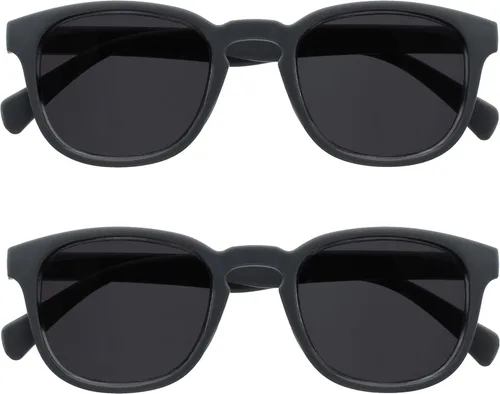 Miniatura 32 de OPULIZE Gafas de lectura POP y lentes de sol de lectura para mujeres y hombres, marco redondo mate resistente a los arañazos con bisagras de Paquete