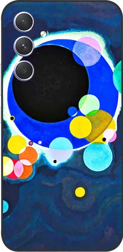 Miniatura 28 de Berkin Arts Wassily Kandinsky - Funda de silicona compatible con Samsung Galaxy A52 5G 4G/A52S 5G, color campo colorido Moongate (varios círculos)