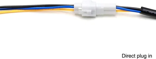 Miniatura 6 de iJDMTOY Adaptadores hembra de entrada de faro delantero con forma de triángulo de 3 pines con cable de 4 pulgadas compatible con Yamaha 2002-06