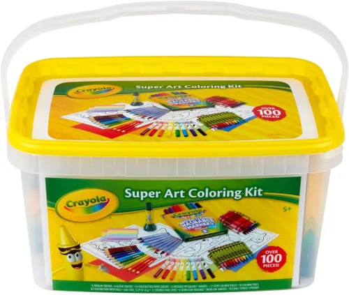 Miniatura 2 de Crayola Super Art - Kit para colorear (+ de 100 unidades), los colores del cubo varían, exclusivo de Amazon, regalo para niños
