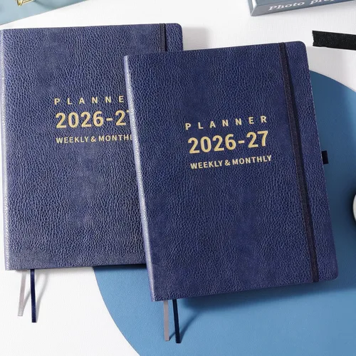 Miniatura 2 de Planificador 2026 – Planificador semanal y mensual 2026, enero 2026 – diciembre 2026, 8.5" x 11", soporte para bolígrafo, calcomanías de calendario