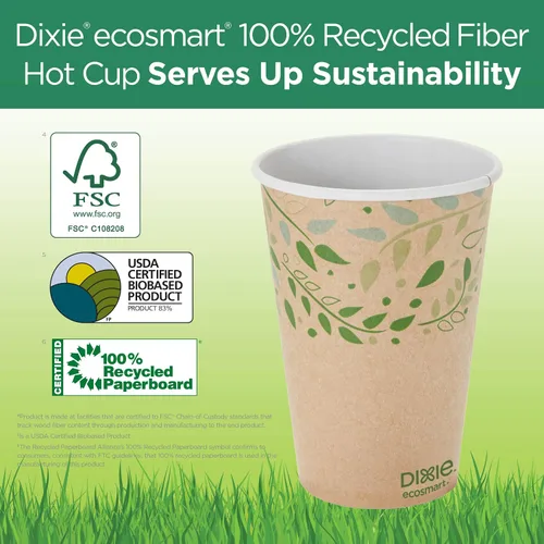Miniatura 8 de Dixie PerfecTouch 12 oz. Vaso para café de papel aislante por GP PRO
