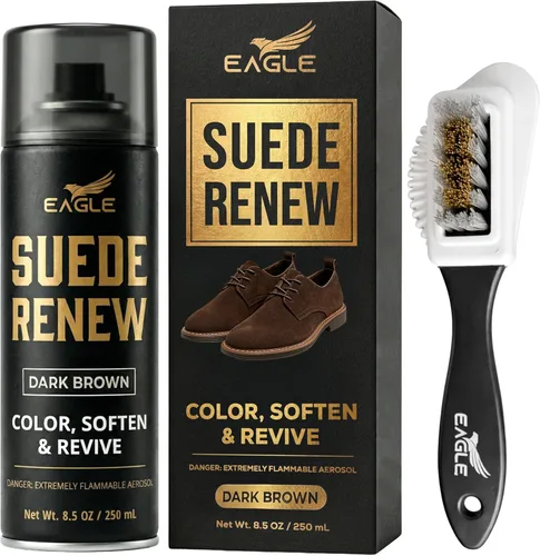 Miniatura 7 de Eagle Spray restaurador de gamuza negra – Restaurador de color ante y nobuck para zapatos, botas y chaquetas, renovar el aerosol para restaurar