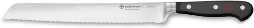 Miniatura 2 de Wusthof - Cuchillo de pan con doble dentadura de 9 pulgadas, clásico, negro, grabado personalizado